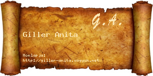 Giller Anita névjegykártya